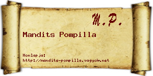 Mandits Pompilla névjegykártya
